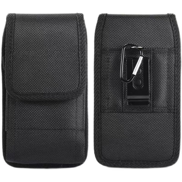 PORTA CELULAR RESISTENTE 5.0"-6.5" COM CLIP METÁLICO, MOSQUETÃO E PORTA CANETA - NYLON DE ALTA DURABILIDADE