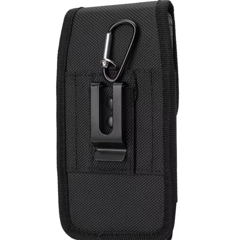 PORTA CELULAR RESISTENTE 5.0"-6.5" COM CLIP METÁLICO, MOSQUETÃO E PORTA CANETA - NYLON DE ALTA DURABILIDADE