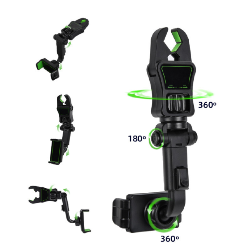 SUPORTE DE CELULAR MULTIARTICULAR 360º PARA RETROVISOR DO CARRO