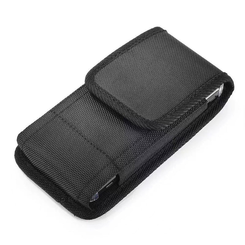 PORTA CELULAR RESISTENTE 5.0"-6.5" COM CLIP METÁLICO, MOSQUETÃO E PORTA CANETA - NYLON DE ALTA DURABILIDADE